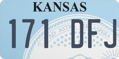 KS license plate 171DFJ