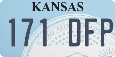 KS license plate 171DFP