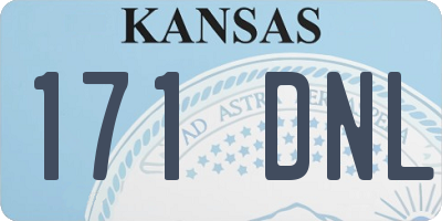 KS license plate 171DNL