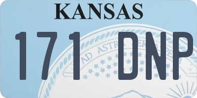 KS license plate 171DNP