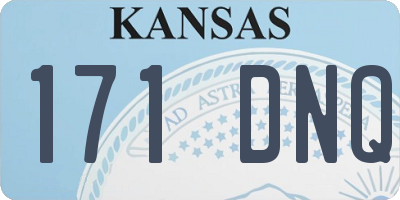 KS license plate 171DNQ