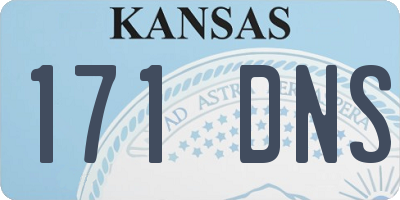 KS license plate 171DNS