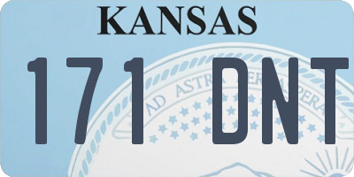 KS license plate 171DNT