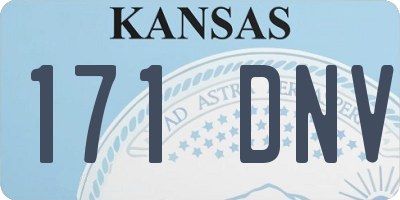KS license plate 171DNV