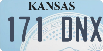 KS license plate 171DNX
