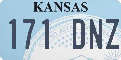 KS license plate 171DNZ