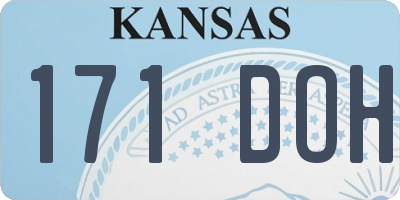 KS license plate 171DOH