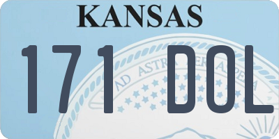 KS license plate 171DOL