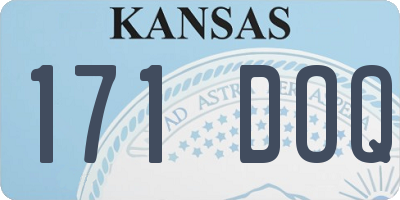 KS license plate 171DOQ