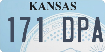 KS license plate 171DPA