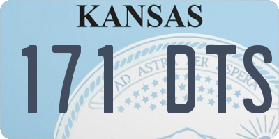 KS license plate 171DTS
