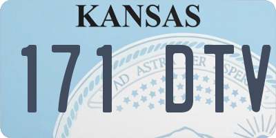KS license plate 171DTV
