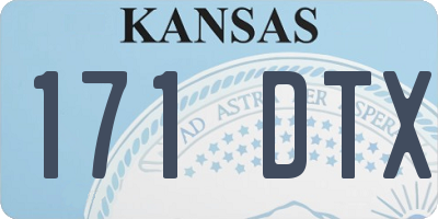 KS license plate 171DTX