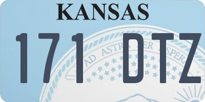 KS license plate 171DTZ