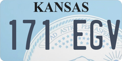 KS license plate 171EGV