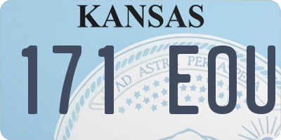 KS license plate 171EOU
