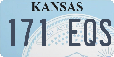 KS license plate 171EQS