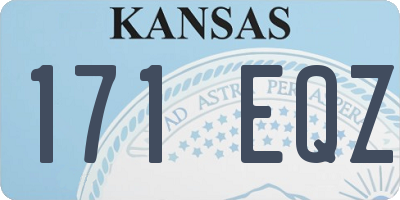 KS license plate 171EQZ