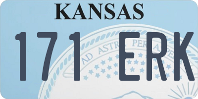 KS license plate 171ERK