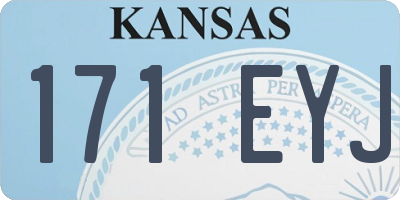 KS license plate 171EYJ