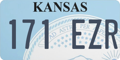 KS license plate 171EZR