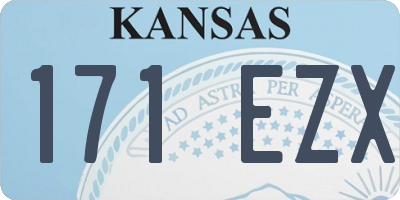 KS license plate 171EZX