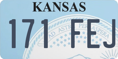KS license plate 171FEJ