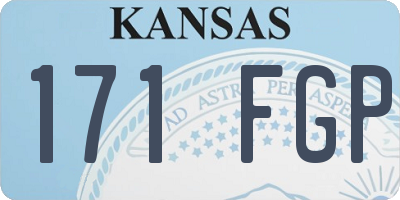 KS license plate 171FGP