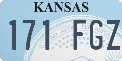 KS license plate 171FGZ