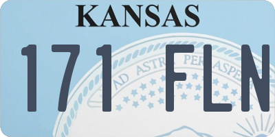 KS license plate 171FLN