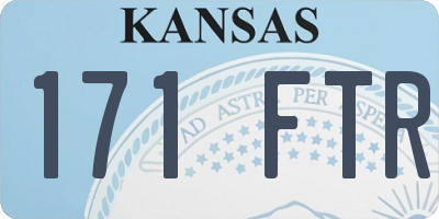 KS license plate 171FTR