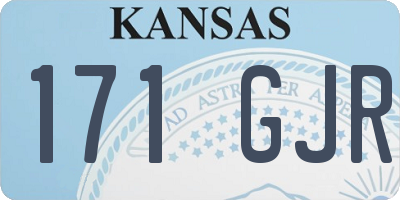 KS license plate 171GJR