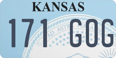 KS license plate 171GOG