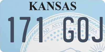 KS license plate 171GOJ