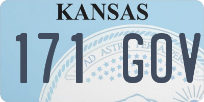 KS license plate 171GOV