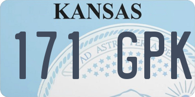 KS license plate 171GPK
