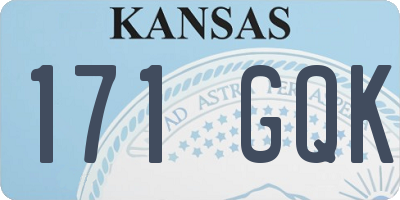 KS license plate 171GQK