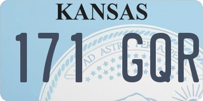 KS license plate 171GQR
