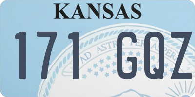 KS license plate 171GQZ