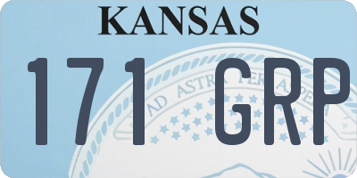 KS license plate 171GRP