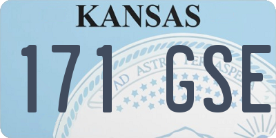 KS license plate 171GSE