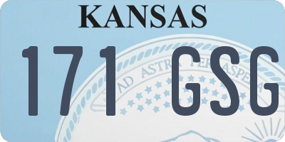 KS license plate 171GSG