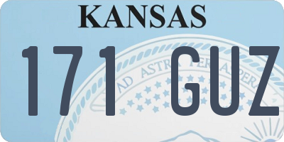 KS license plate 171GUZ
