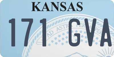 KS license plate 171GVA