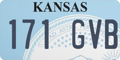 KS license plate 171GVB