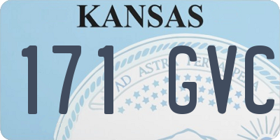 KS license plate 171GVC