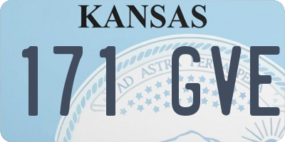 KS license plate 171GVE