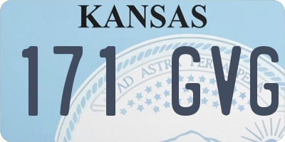 KS license plate 171GVG