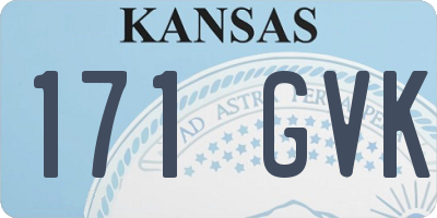 KS license plate 171GVK