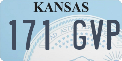 KS license plate 171GVP
